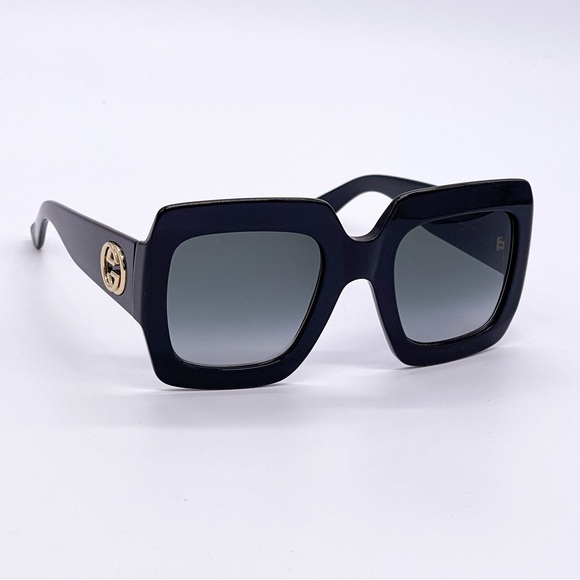 NEW GUCCI WOMEN BLACK SUNGLASSES - Picture 6 of 8
